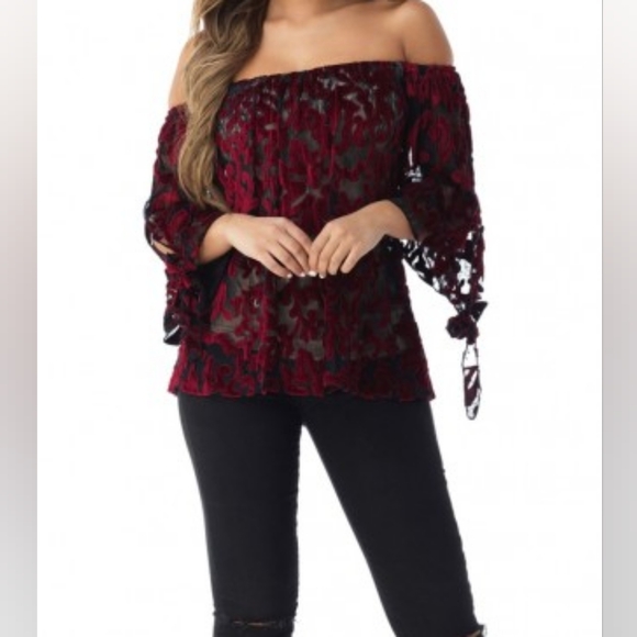 Sky Tops - Sky NWT Sulawesi Burgundy Top (L)